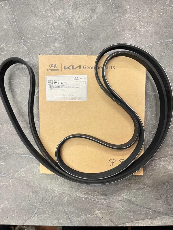 تسمه دینام هیوندای و کیا جنیون اصلی کد فنی  25212-2G710 / 25212-2G760